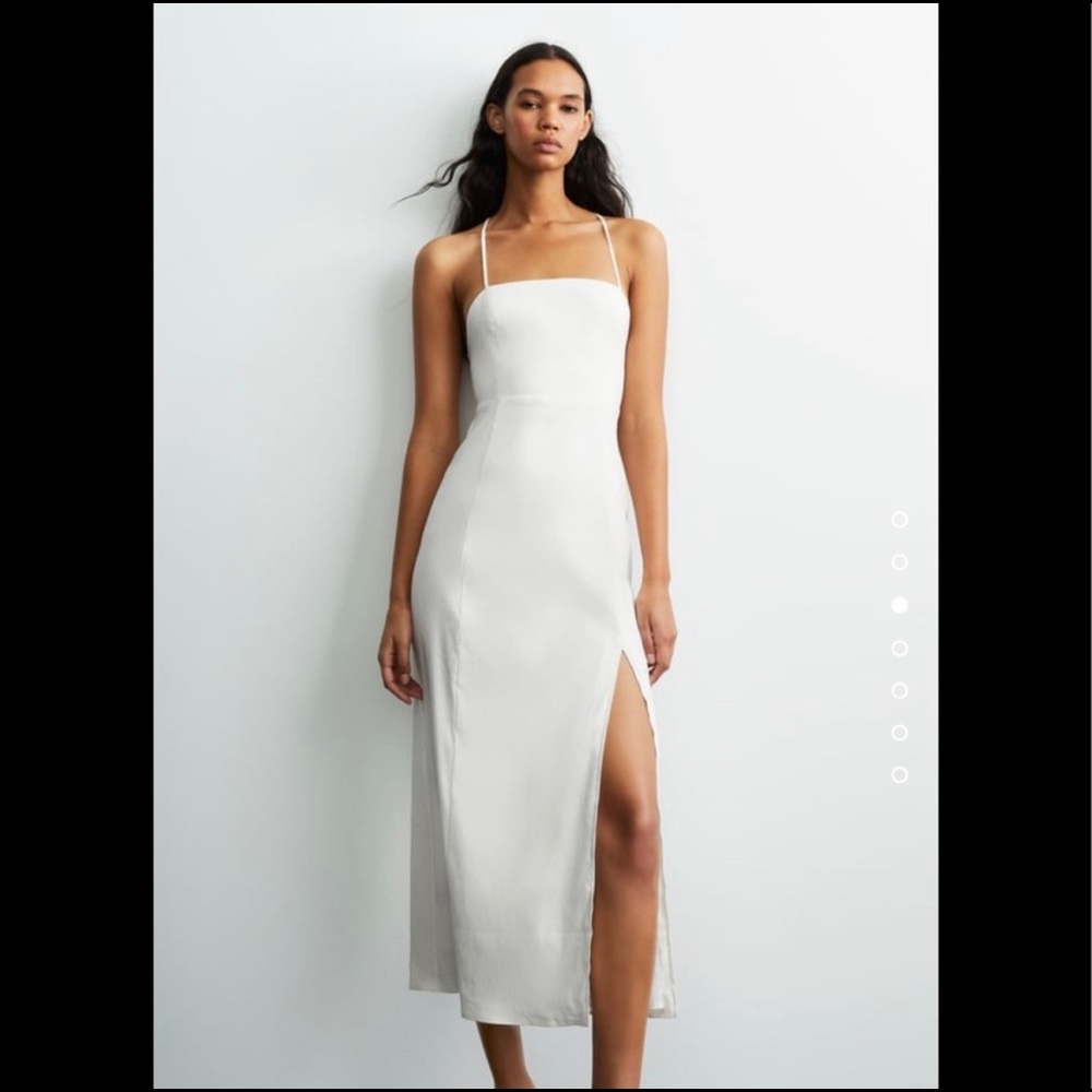 Zara White mid dress